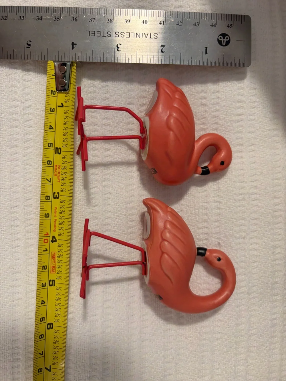 NWT West Elm Fancy Flamingo salt & pepper shakers